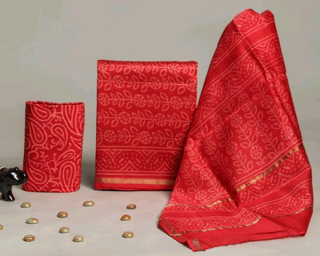 Chanderi silk suit Set ( CN71516 )