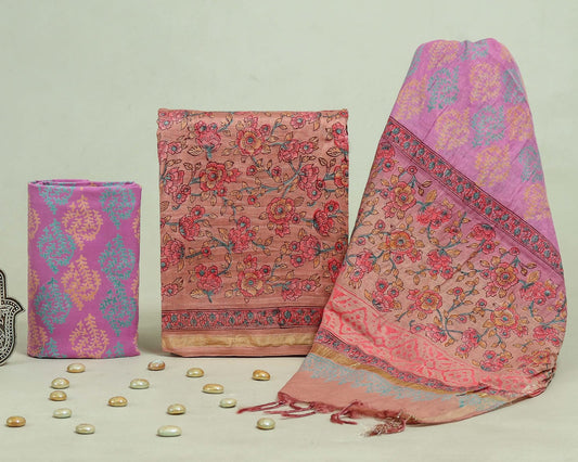 Chanderi silk suit Set ( CN4428 )