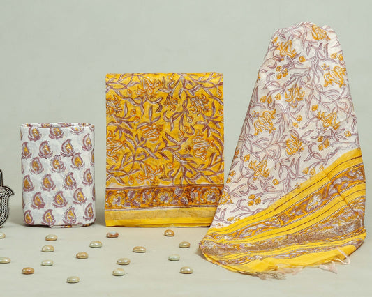 Chanderi silk suit Set ( CN4425 )