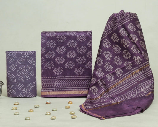 Chanderi silk suit Set ( CN4426 )