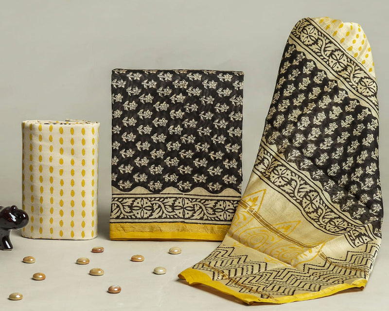 Chanderi silk suit Set ( CN241026)