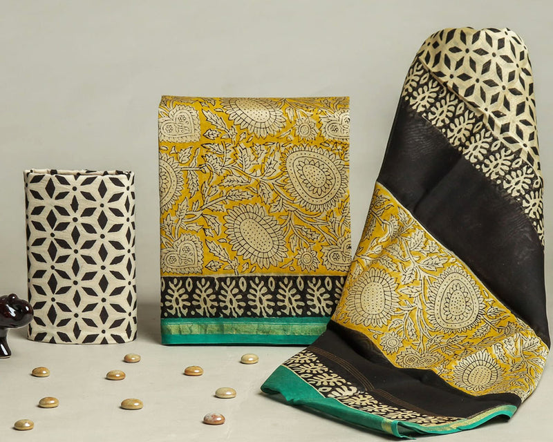 Chanderi silk suit Set ( CN241013)