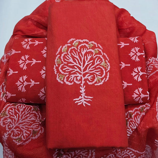 Cotton Suit with Chiffon Dupatta ( CD5179)