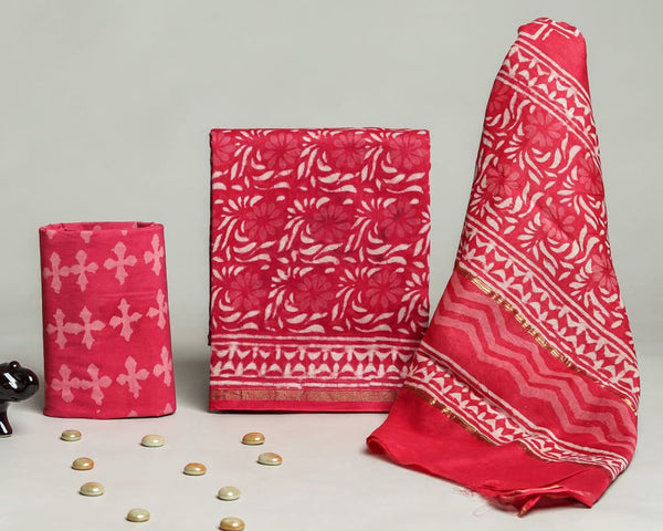 Chanderi silk suit Set ( CN220501 )