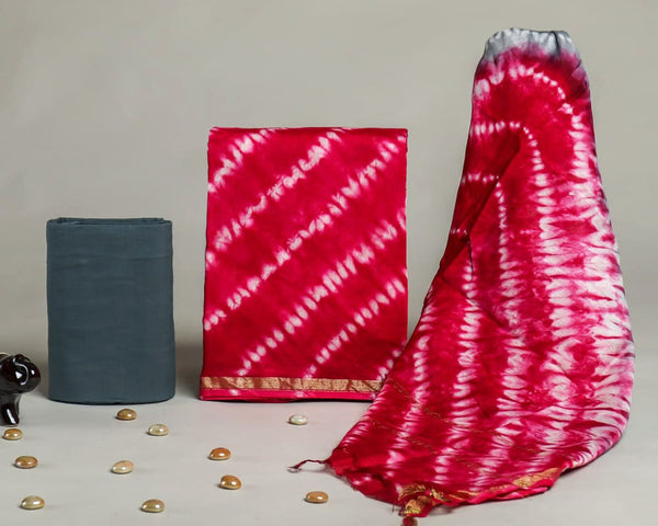 Chanderi silk suit Set ( CN1403)