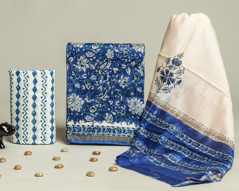Chanderi silk suit Set ( CN16106)