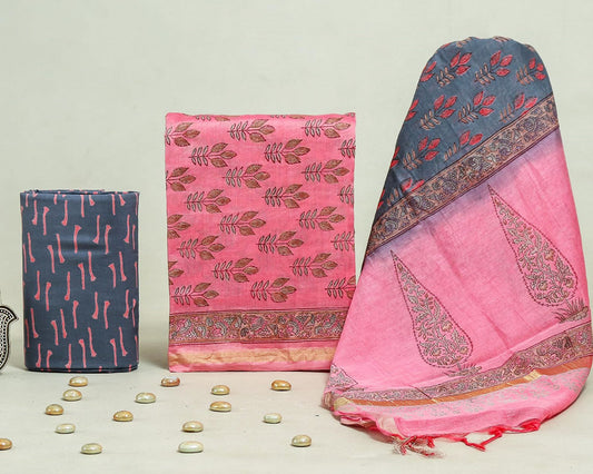 Chanderi silk suit Set ( CN71401)