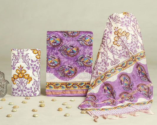 Chanderi silk suit Set ( CN71403)