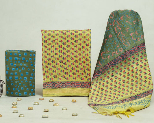 Chanderi silk suit Set ( CN71405)
