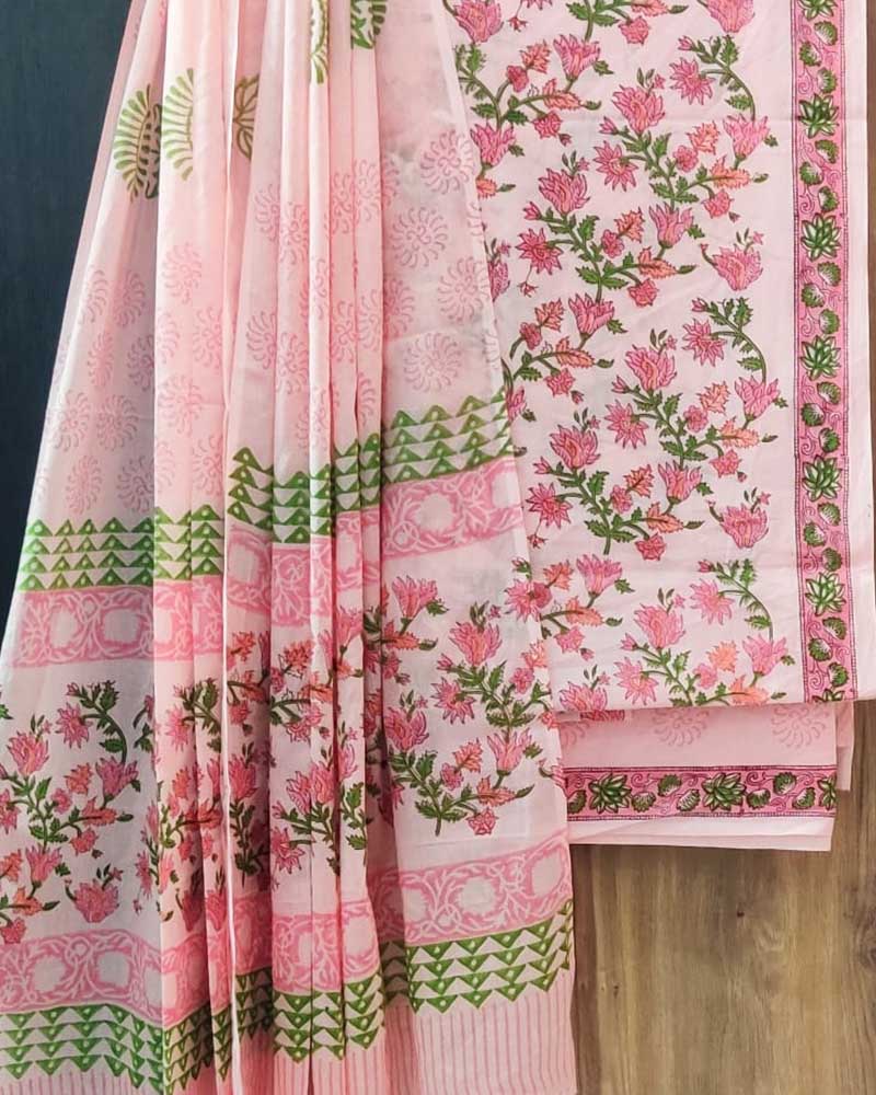 Cotton Suit Set with Cotton Dupatta ( CT030825)