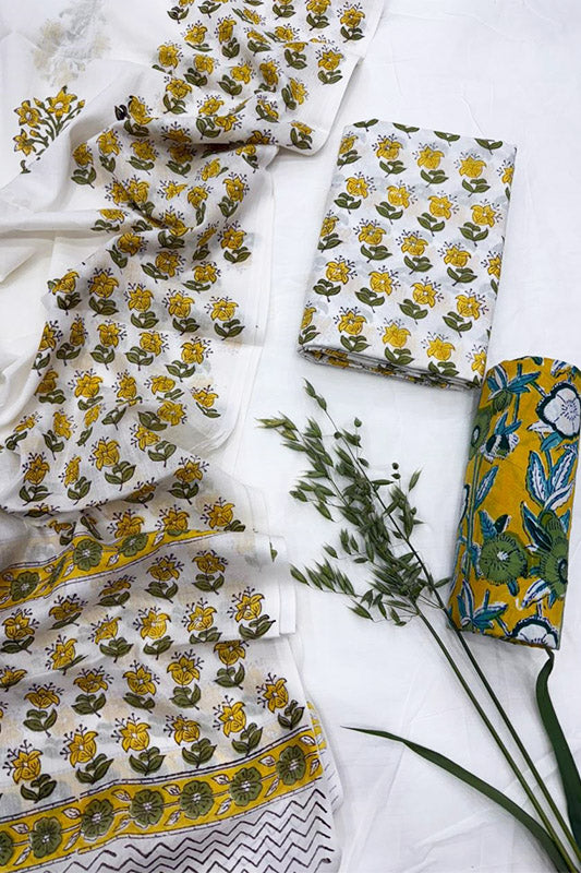 Cotton Suit Set with Cotton Dupatta ( CT5440)