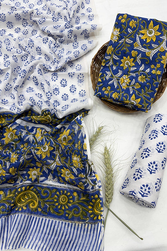 Cotton Suit Set with Cotton Dupatta ( CT5457)