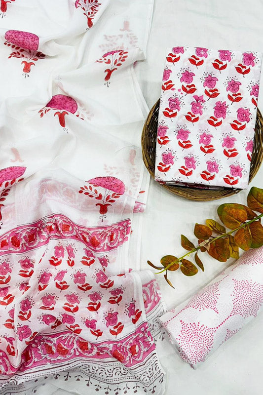 Cotton Suit Set with Cotton Dupatta ( CT5436)