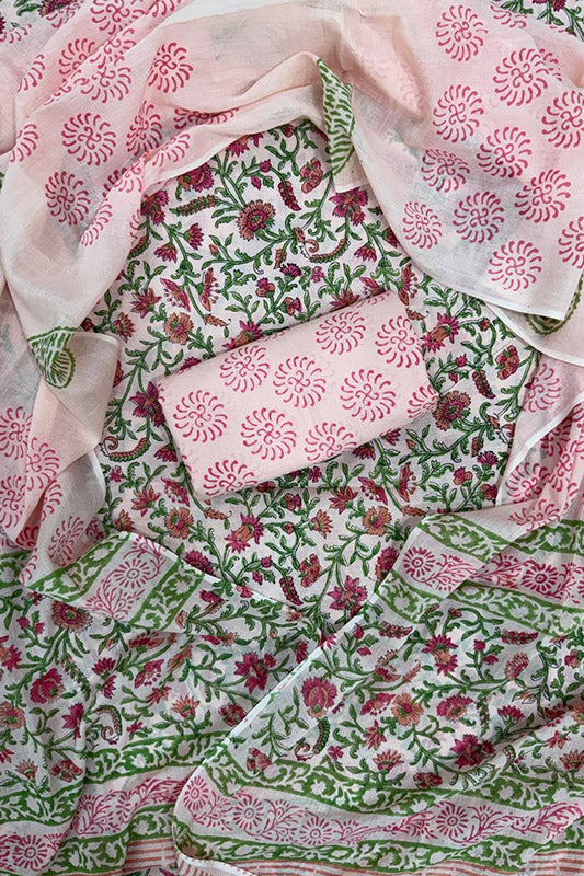 Cotton Suit Set with Cotton Dupatta ( CT5470)