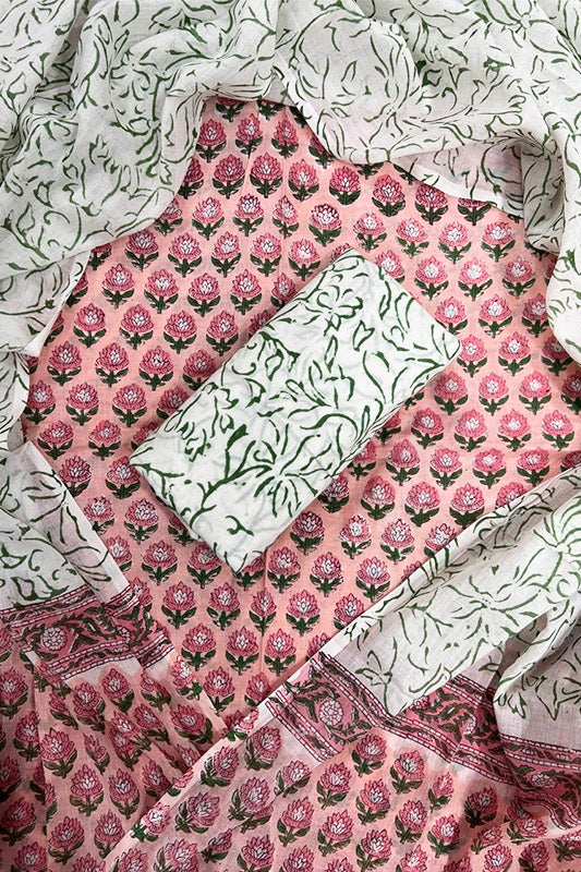 Cotton Suit Set with Cotton Dupatta ( CT5478)