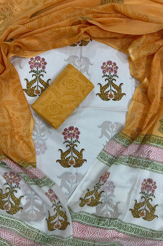 Cotton Suit Set with Cotton Dupatta ( CT5479)