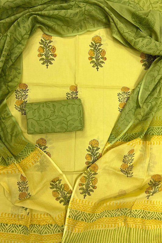 Cotton Suit Set with Cotton Dupatta ( CT5481)