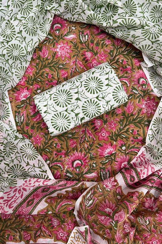 Cotton Suit Set with Cotton Dupatta ( CT5487)