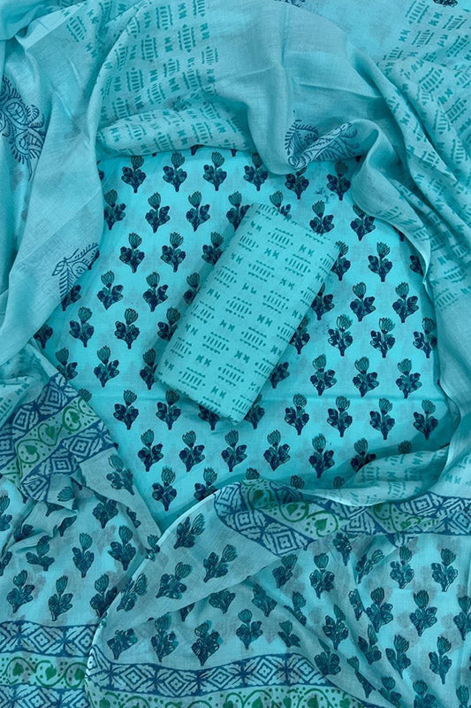 Cotton Suit Set with Cotton Dupatta ( CT5493)
