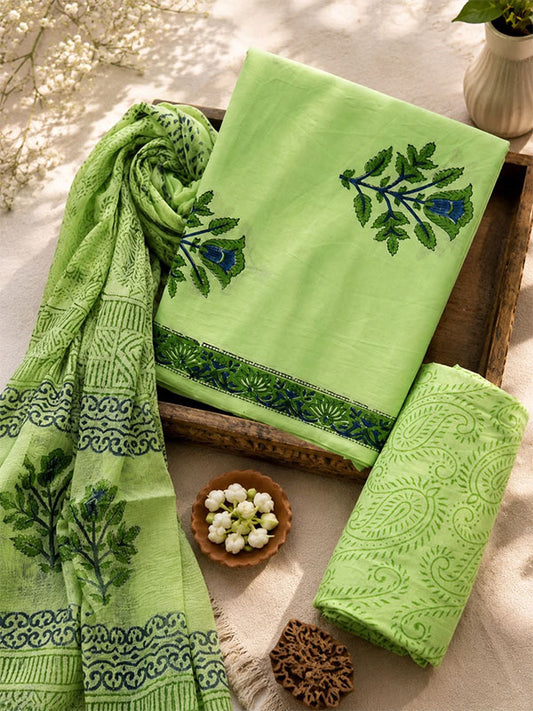 Cotton Suit with Chiffon Dupatta ( CD5001)