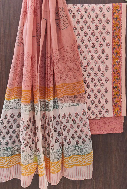 Cotton Suit Set with Cotton Dupatta ( CT98010)