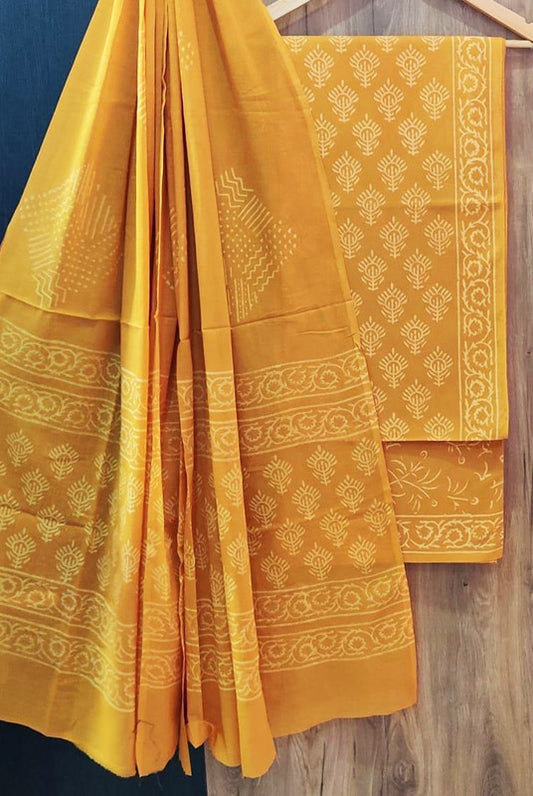 Cotton Suit Set with Cotton Dupatta ( CT9802)