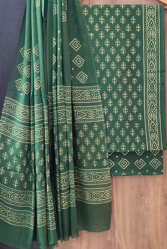 Cotton Suit Set with Cotton Dupatta ( CT9806)