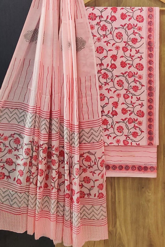 Cotton Suit Set with Cotton Dupatta ( CT9808)