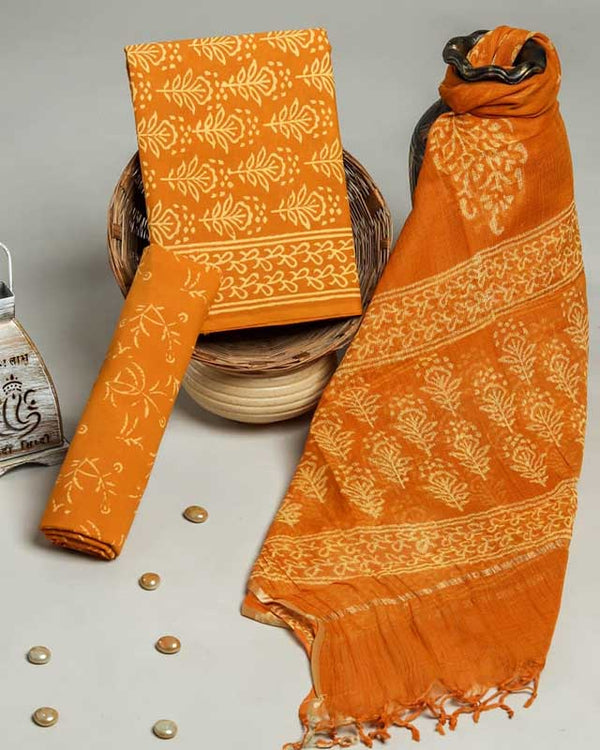 Cotton Suit Set with Kota Doria Dupatta ( CD28019)