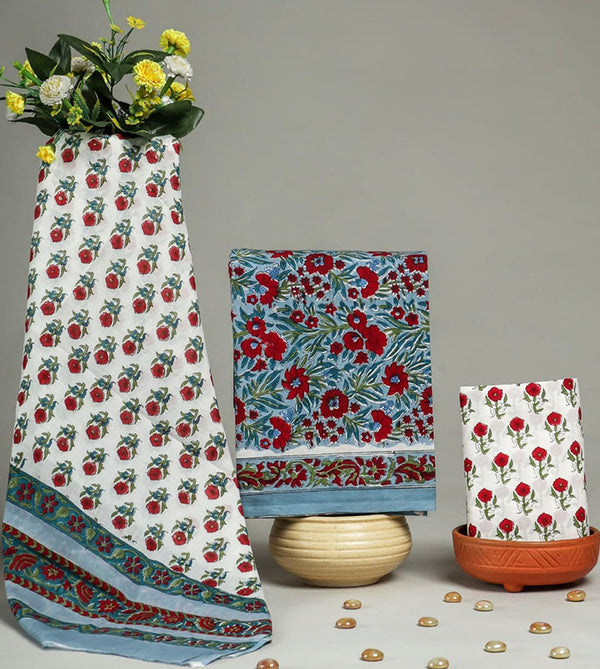 Cotton Suit Set with Cotton Dupatta ( CT020505 )