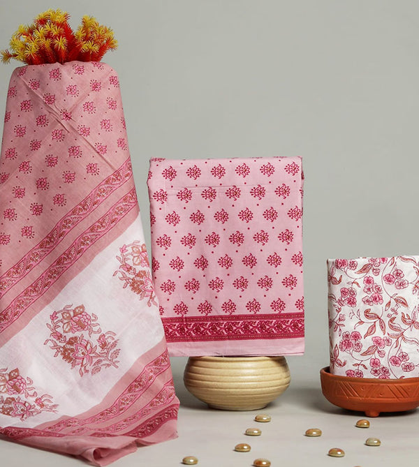 Cotton Suit Set with Cotton Dupatta ( CT020509)