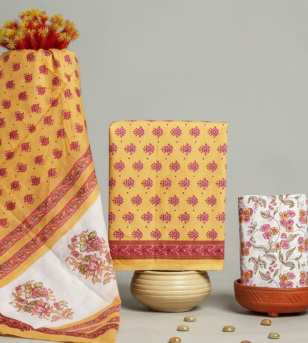 Cotton Suit Set with Cotton Dupatta ( CT020510)