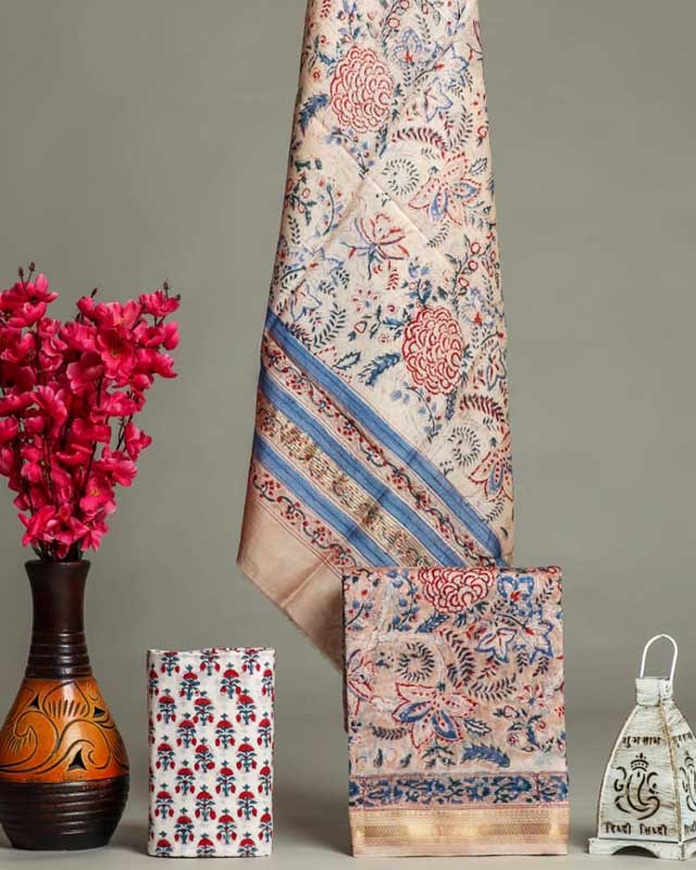Premium Print Maheswari silk suit Set ( MH010806)
