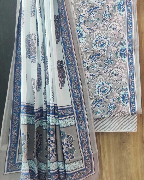 Cotton Suit Set with Cotton Dupatta ( CT24085)