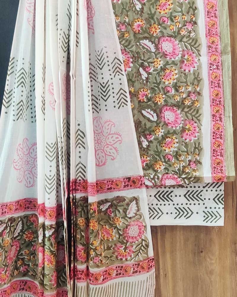 Cotton Suit Set with Cotton Dupatta ( CT24086)
