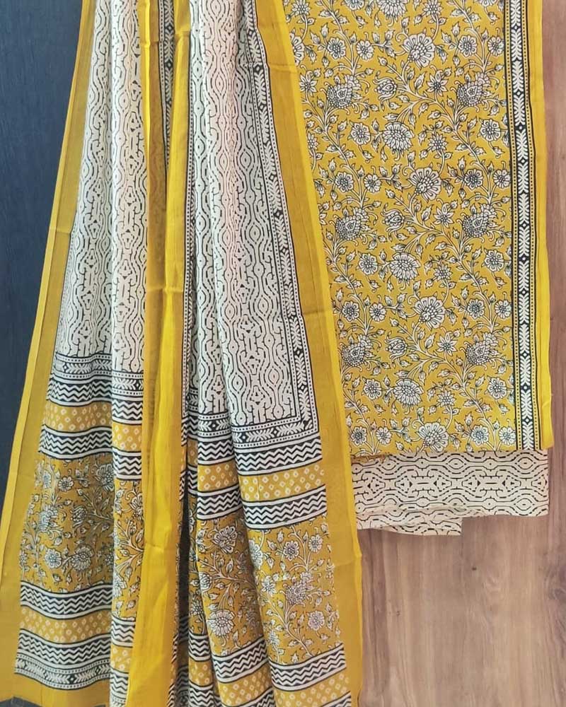 Cotton Suit Set with Cotton Dupatta ( CT24088)
