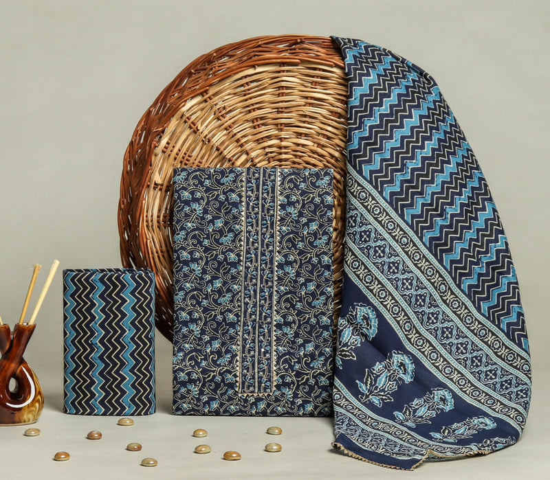 Gota Patti Cotton Suit Set with Cotton Dupatta ( GT1115 )
