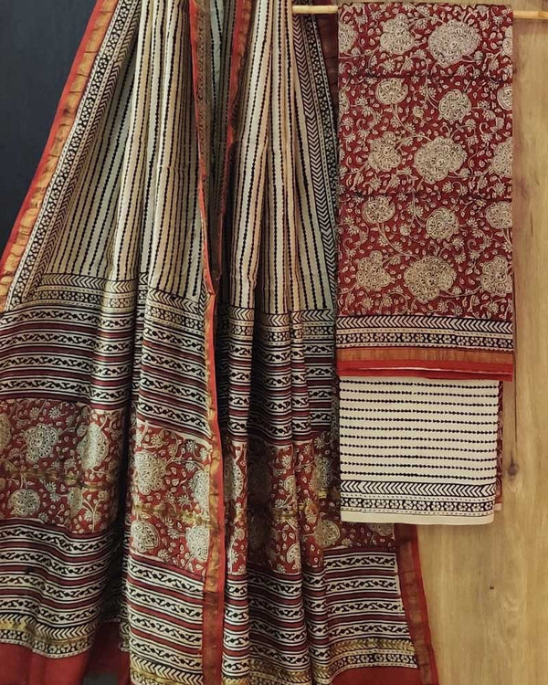 Chanderi silk suit Set ( CN140304 )
