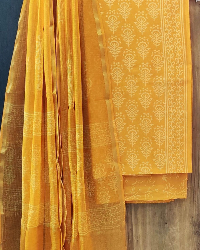 Cotton Suit Set with Kota Doria Dupatta ( CD080607 )