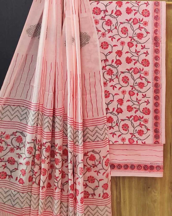 Cotton Suit Set with Cotton Dupatta ( CT220218 )