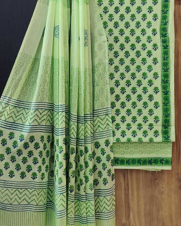 Cotton Suit Set with Cotton Dupatta ( CT040106 )