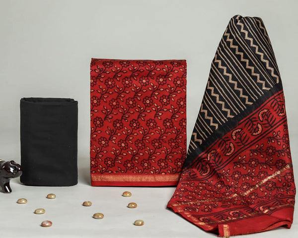 Chanderi silk suit Set ( CN070405)