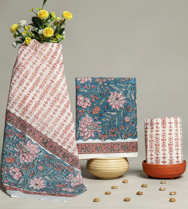 Cotton Suit Set with Cotton Dupatta ( CT170406)