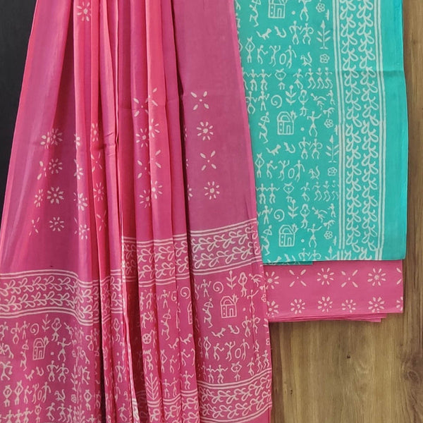 Cotton Suit Set with Cotton Dupatta ( CT070701 )