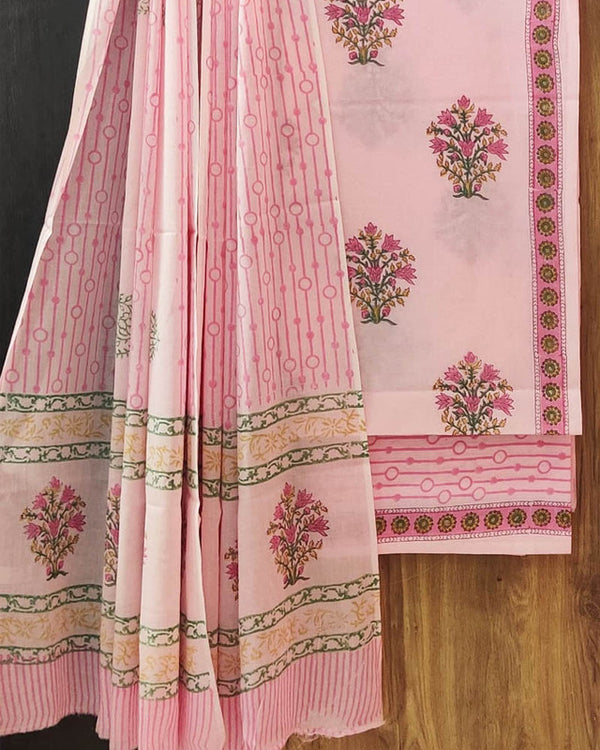 Cotton Suit Set with Cotton Dupatta ( CT2307 )