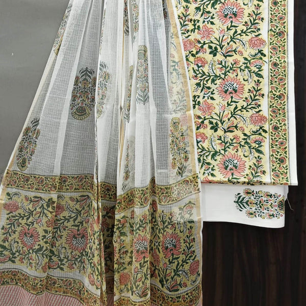 Cotton Suit Set with Kota Doria Dupatta ( CD131001 )