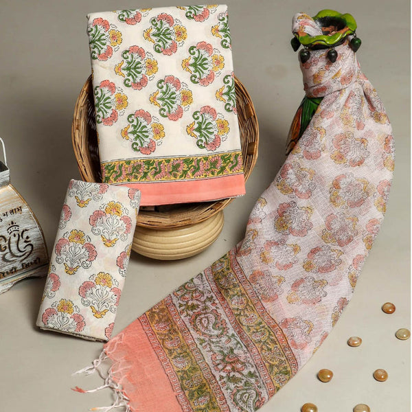 Cotton Suit Set with Kota Doria Dupatta ( CD010710 )