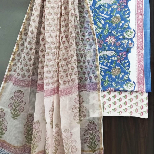 Cotton Suit Set with Kota Doria Dupatta ( CD131003 )
