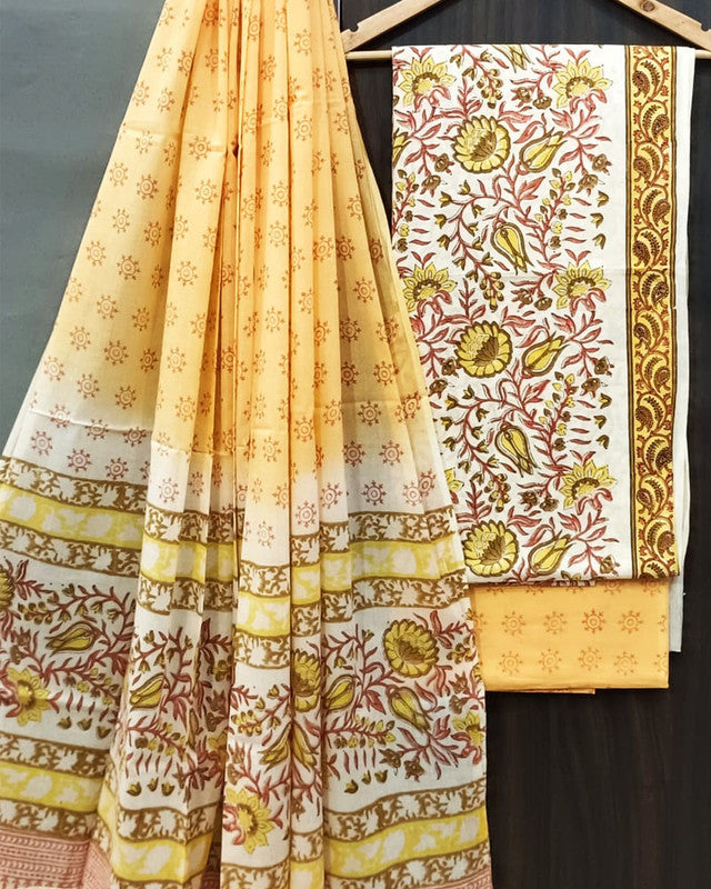 Cotton Suit Set with Cotton Dupatta ( CT28211 )