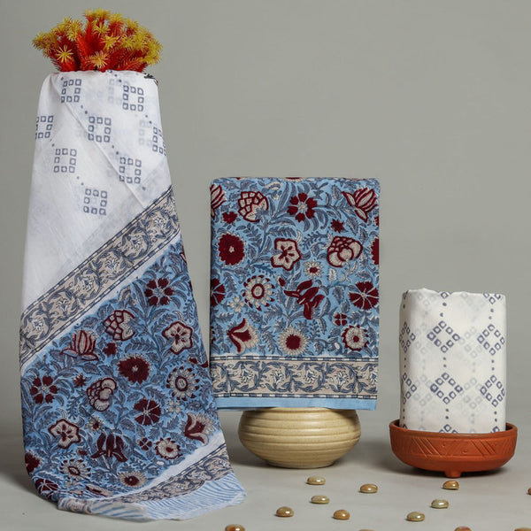 Cotton Suit Set with Cotton Dupatta ( CT14312 )